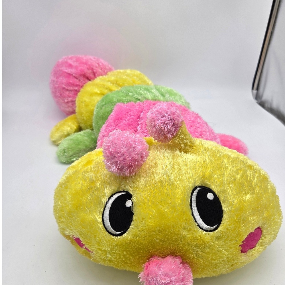 Dan Dee 30″ Pink Green Rainbow Caterpillar Plush Large Collectors Choice